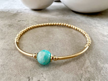 Load image into Gallery viewer, Gold Filled 8mm Gemstone Bracelet