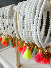 Load image into Gallery viewer, Neon Mini Tassel Bead Bracelet