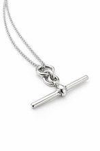 Load image into Gallery viewer, T Bar Sterling Silver Necklace