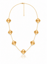 Load image into Gallery viewer, Multi clover gold clover Stainless steel necklace