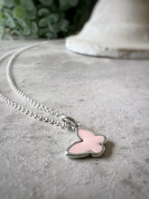 Load image into Gallery viewer, Pink Butterfly Sterling Silver Necklace