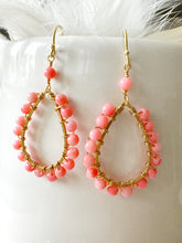 Load image into Gallery viewer, Gemstone Midi teardrop earrings