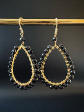 Load image into Gallery viewer, Gemstone Maxi teardrop earrings