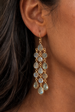 Load image into Gallery viewer, Ilaa Chandelier 13 gem cascading Earrings