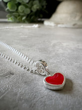 Load image into Gallery viewer, Red Heart Sterling Silver Necklace