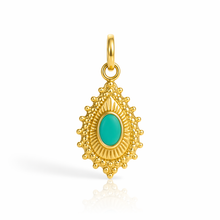 Load image into Gallery viewer, Pretty beaded teardrop charm pendant - 2 colours
