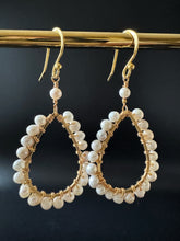 Load image into Gallery viewer, Gemstone Midi teardrop earrings