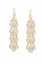 Load image into Gallery viewer, Ilaa Chandelier 13 gem cascading Earrings