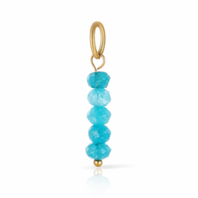 Load image into Gallery viewer, 5 stone beaded gemstone charms - 4 colours
