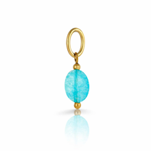 Load image into Gallery viewer, Oval gemstone charms - 6 colours