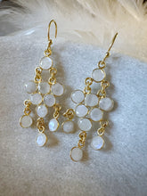 Load image into Gallery viewer, Inika Chandelier 10 gem cascading Earrings