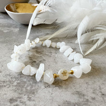 Load image into Gallery viewer, Semi Precious Crystal Chip Affirmation Bracelets