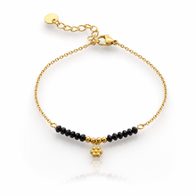 Load image into Gallery viewer, Flower charm beaded bracelet