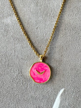 Load image into Gallery viewer, Gold Boho "Summer Vibes" Angel Wings Enamel Pendant Necklace - 7 colours