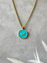 Load image into Gallery viewer, Gold Boho "Summer Vibes" Angel Wings Enamel Pendant Necklace - 7 colours