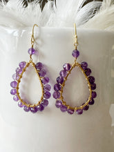 Load image into Gallery viewer, Gemstone Midi teardrop earrings