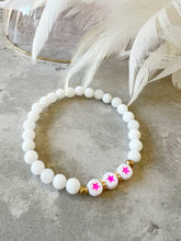 Load image into Gallery viewer, Semi Precious Stone Stretch Bracelets with accent beads