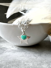 Load image into Gallery viewer, Sterling Silver Chain Bracelet with Star and Mini Heart Charms