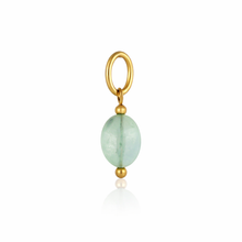 Load image into Gallery viewer, Oval gemstone charms - 6 colours