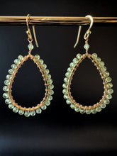 Load image into Gallery viewer, Gemstone Maxi teardrop earrings