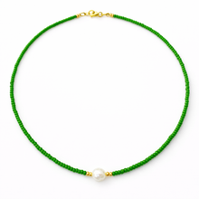 Load image into Gallery viewer, Colourful Freshwater Pearl Beaded 16” Choker Necklace