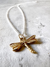 Load image into Gallery viewer, Dragonfly Sterling Silver Necklace
