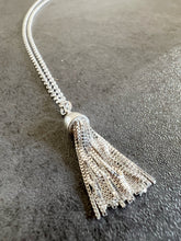 Load image into Gallery viewer, Tassel Sterling Silver Necklace