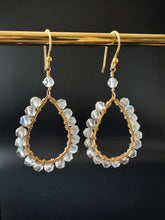 Load image into Gallery viewer, Gemstone Midi teardrop earrings