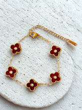 Load image into Gallery viewer, Four leaf clover stainless steel bracelet - 15 colours