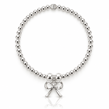 Load image into Gallery viewer, Bow Charm Beaded Bracelet