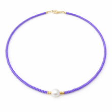 Load image into Gallery viewer, Colourful Freshwater Pearl Beaded 16” Choker Necklace