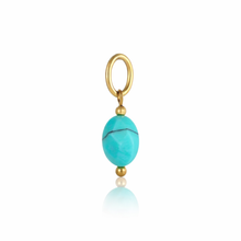 Load image into Gallery viewer, Oval gemstone charms - 6 colours