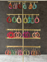 Load image into Gallery viewer, Gemstone Midi teardrop earrings