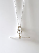 Load image into Gallery viewer, T Bar Sterling Silver Necklace