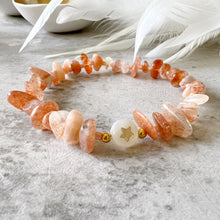 Load image into Gallery viewer, Semi Precious Crystal Chip Affirmation Bracelets