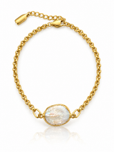 Load image into Gallery viewer, Freshwater Pearl steel bracelet