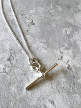 Load image into Gallery viewer, T Bar Sterling Silver Necklace