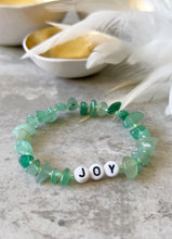 Load image into Gallery viewer, Semi Precious Crystal Chip Affirmation Bracelets