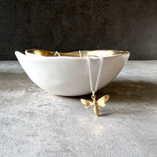 Load image into Gallery viewer, Large Bee Sterling Silver Necklace