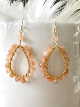 Load image into Gallery viewer, Gemstone Midi teardrop earrings