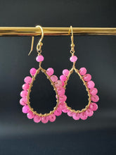 Load image into Gallery viewer, Gemstone Midi teardrop earrings