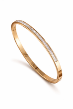 Load image into Gallery viewer, Stainless Steel crystal bangle