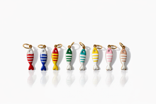 Load image into Gallery viewer, Mini colourful stripy fish charm - 14 colours
