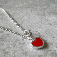 Load image into Gallery viewer, Red Heart Sterling Silver Necklace