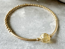 Load image into Gallery viewer, Gold Filled 8mm Gemstone Bracelet