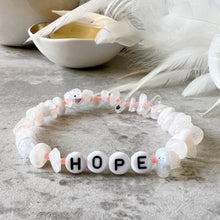 Load image into Gallery viewer, Semi Precious Crystal Chip Affirmation Bracelets