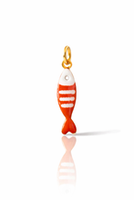 Load image into Gallery viewer, Mini colourful stripy fish charm - 14 colours