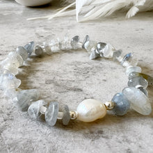Load image into Gallery viewer, Semi Precious Crystal Chip Affirmation Bracelets