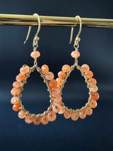 Load image into Gallery viewer, Gemstone Midi teardrop earrings