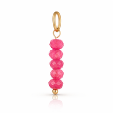 Load image into Gallery viewer, 5 stone beaded gemstone charms - 4 colours